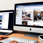 **Prompt:** A cluttered workspace with multiple computer screens displaying competitor websites (Facebook, Instagram, Pinterest). Analysis tools like SEMrush are visible on one screen. Someone is taking notes, highlighting key findings about competitor ad spend and target demographics. The overall mood is investigative and focused.