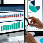 **Image Prompt:** A split-screen visualization. On one side, a person uses a magnifying glass to examine a traditional annual report, symbolizing traditional competitive analysis. The other side shows a person using a holographic display with data streams and AI visualizations representing modern competitive analysis.