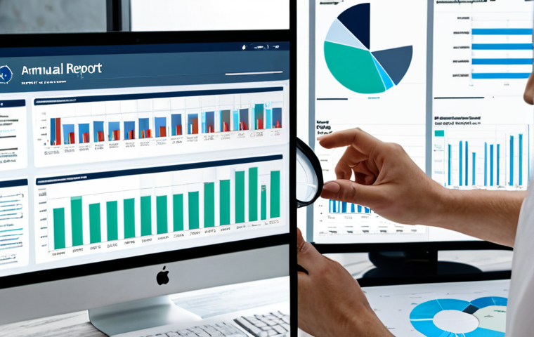 **Image Prompt:** A split-screen visualization. On one side, a person uses a magnifying glass to examine a traditional annual report, symbolizing traditional competitive analysis. The other side shows a person using a holographic display with data streams and AI visualizations representing modern competitive analysis.