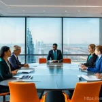 Home 13 경쟁 분석 프레임워크와 전략적 제휴 - **Image Prompt: Global Market Expansion Through Collaboration**
"A diverse team of professionals...