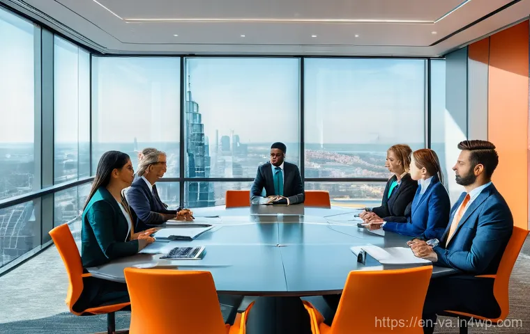 경쟁 분석 프레임워크와 전략적 제휴 - **Image Prompt: Global Market Expansion Through Collaboration**
    "A diverse team of professionals...